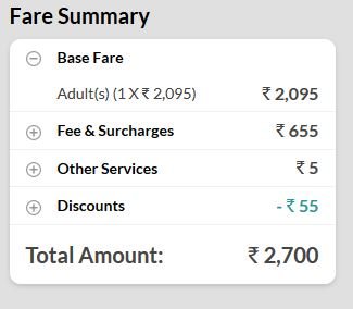 Flight Fare Udaipur to mumbai