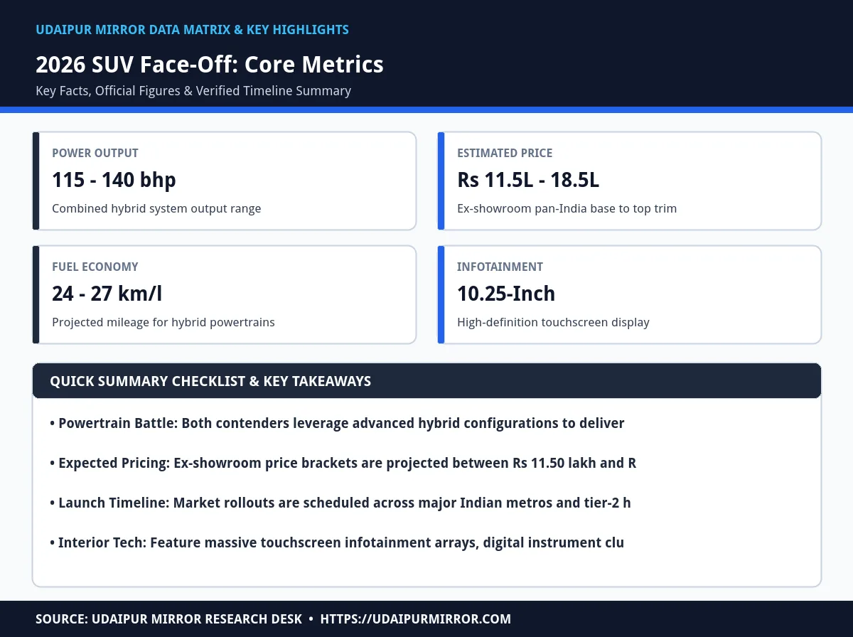 renault duster hybrid vs maruti suzuki victoris matrix card