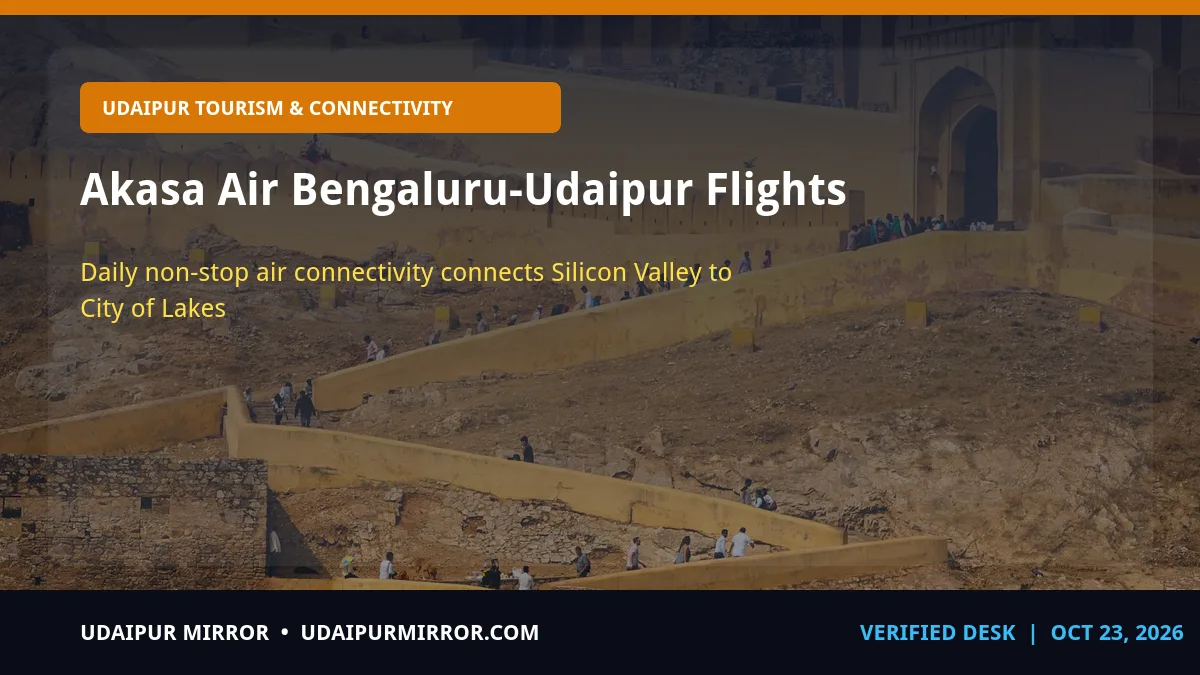 akasa air bengaluru udaipur flights akasa air bengaluru-udaipur flights