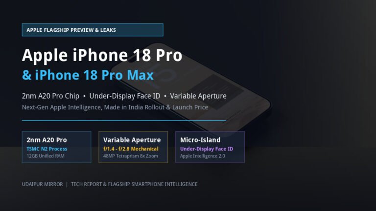 Apple iPhone 18 Pro and iPhone 18 Pro Max Features Specs Camera and India Price Banner