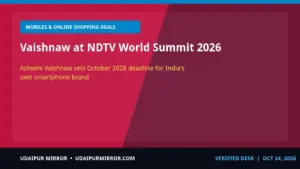 ashwini vaishnaw ndtv world summit vaishnaw at ndtv world summit 2026