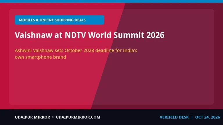 ashwini vaishnaw ndtv world summit vaishnaw at ndtv world summit 2026