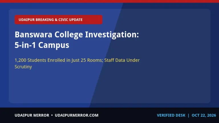banswara mahatma gandhi college investigation banswara college investigation: 5-in-1 campus
