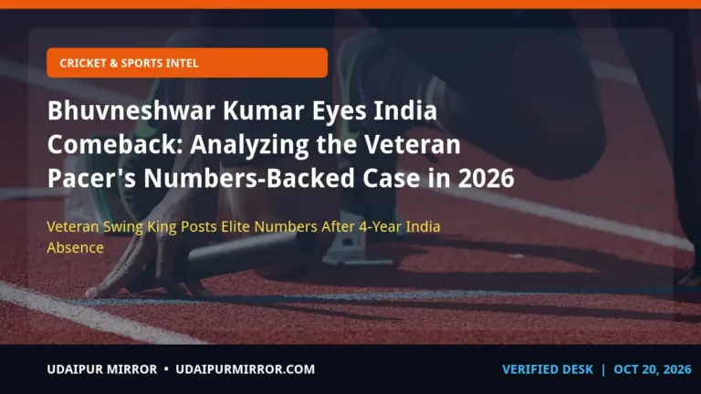 bhuvneshwar kumar comeback case 2026 bhuvneshwar kumar's 2026 comeback case