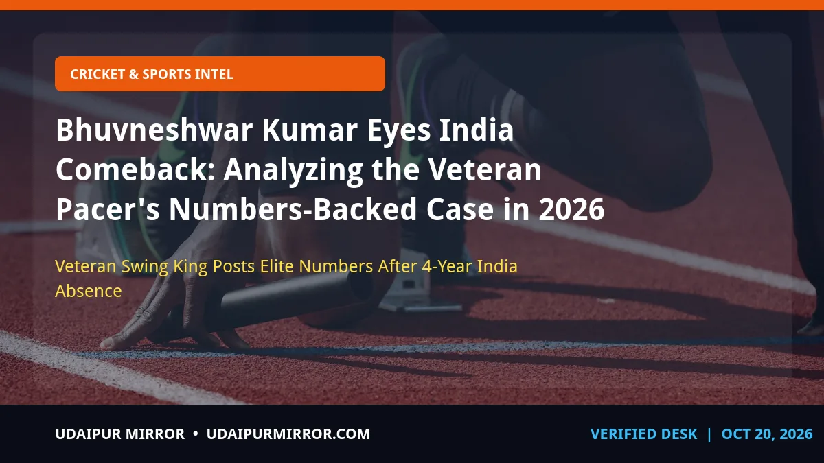 bhuvneshwar kumar comeback case 2026 bhuvneshwar kumar's 2026 comeback case