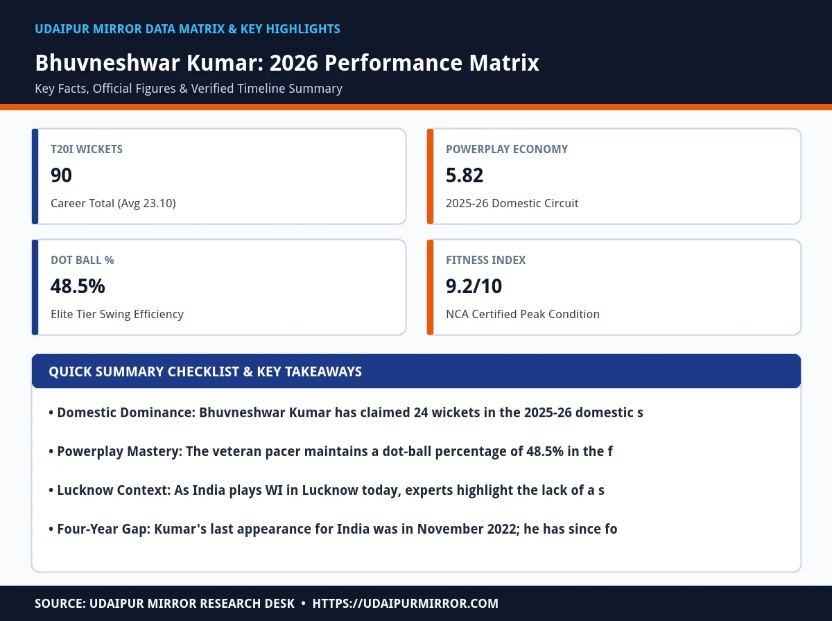 bhuvneshwar kumar comeback case 2026 matrix card
