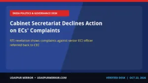 election commissioners complain against senior eci officer cabinet secretariat declines action on ecs' complaints