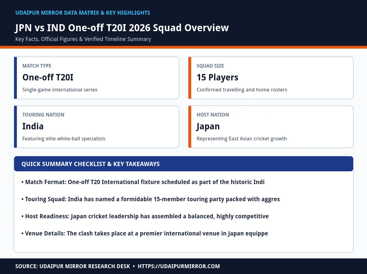 cricket match squads jpn vs ind matrix card