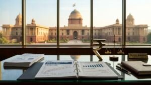 Debt on Indian Government sovereign public debt charts, Indian Rupee emblem, and Reserve Bank of India macroeconomic indicators