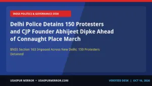 delhi police detains cockroach janta party delhi police halts cjp tiranga march