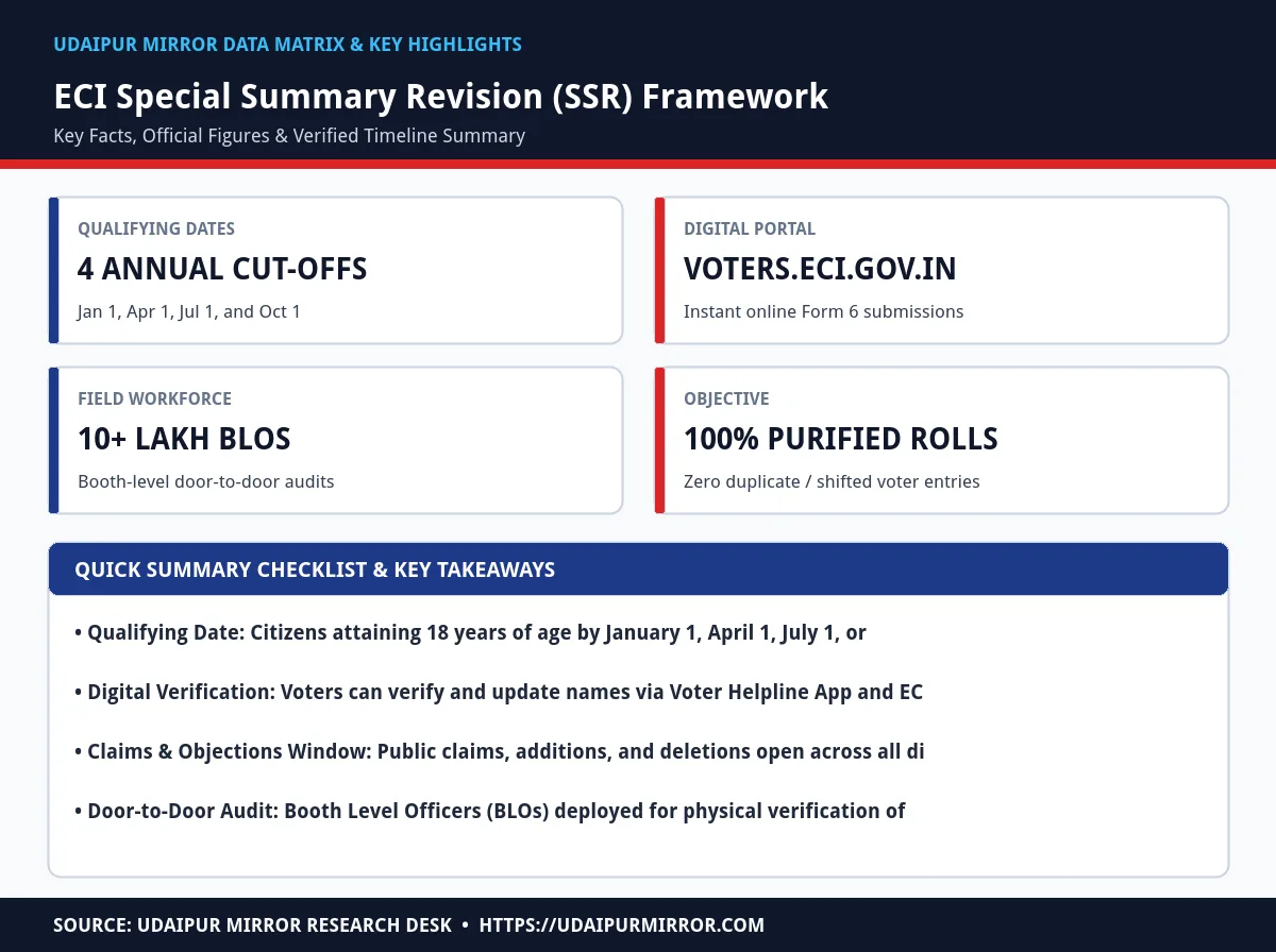 eci special summary revision electoral rolls matrix card