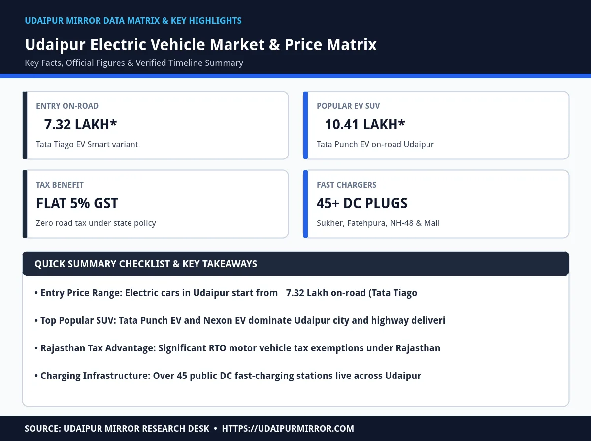 electric cars on road price udaipur matrix card