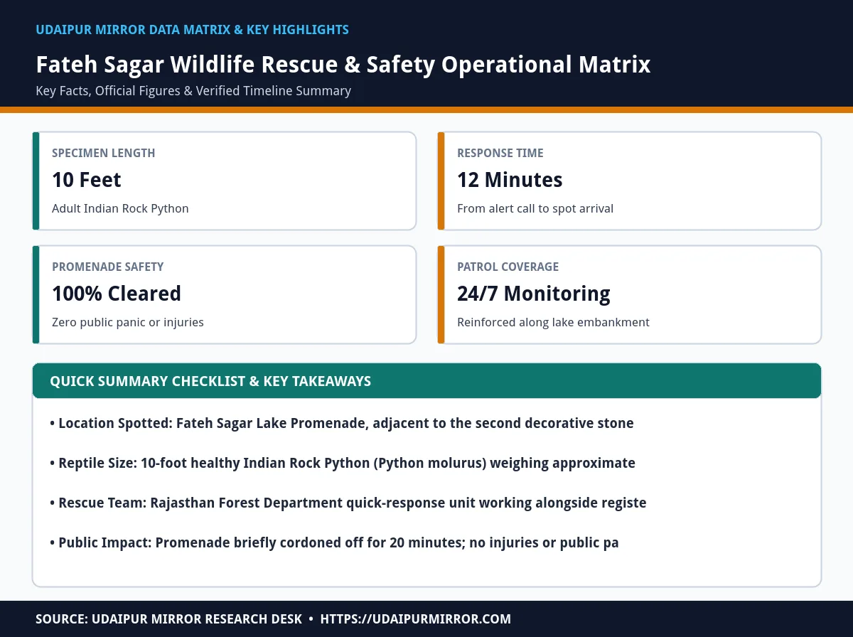 fateh sagar python rescue udaipur matrix card