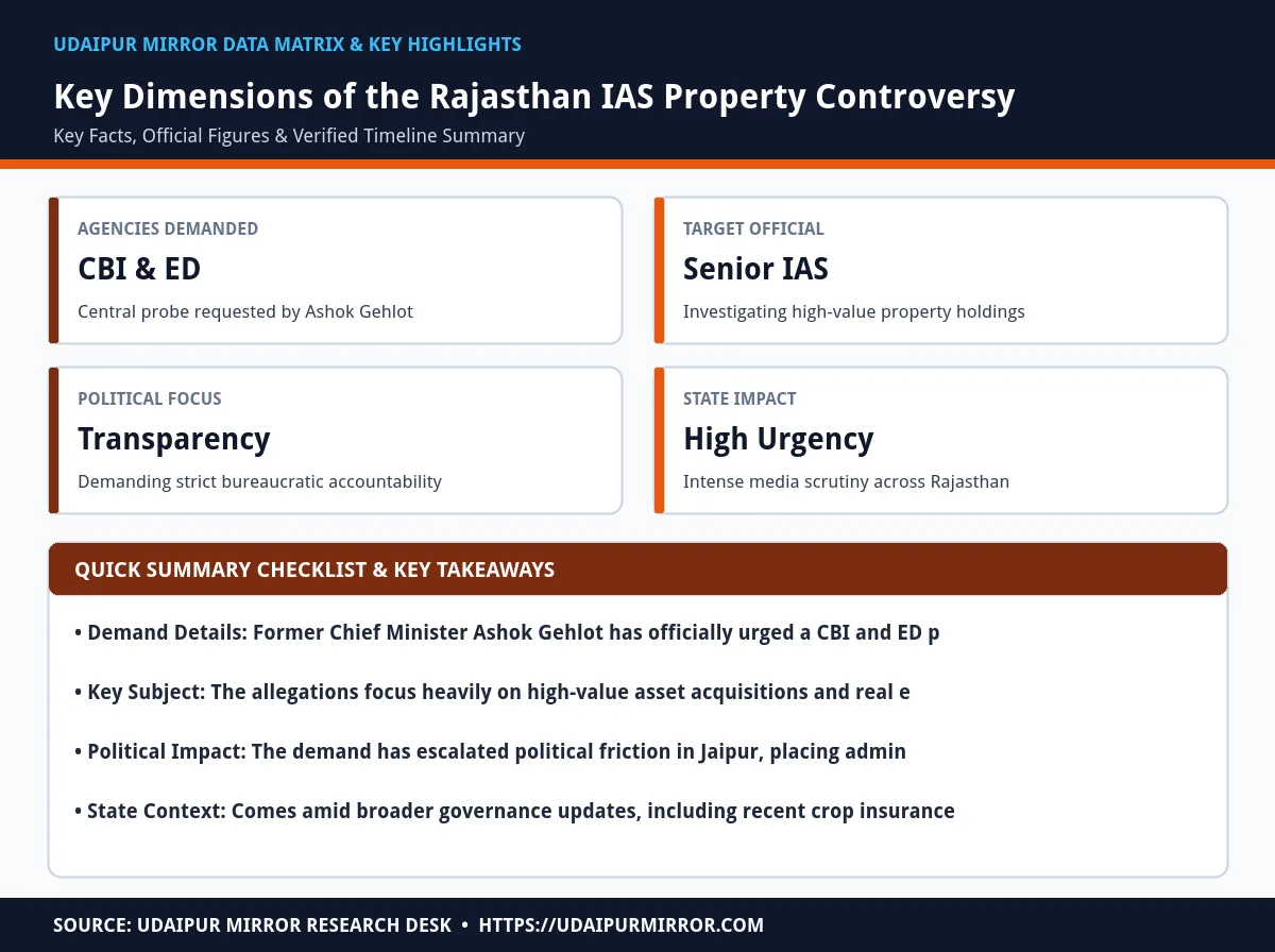 rajasthan ias officer property deals matrix card