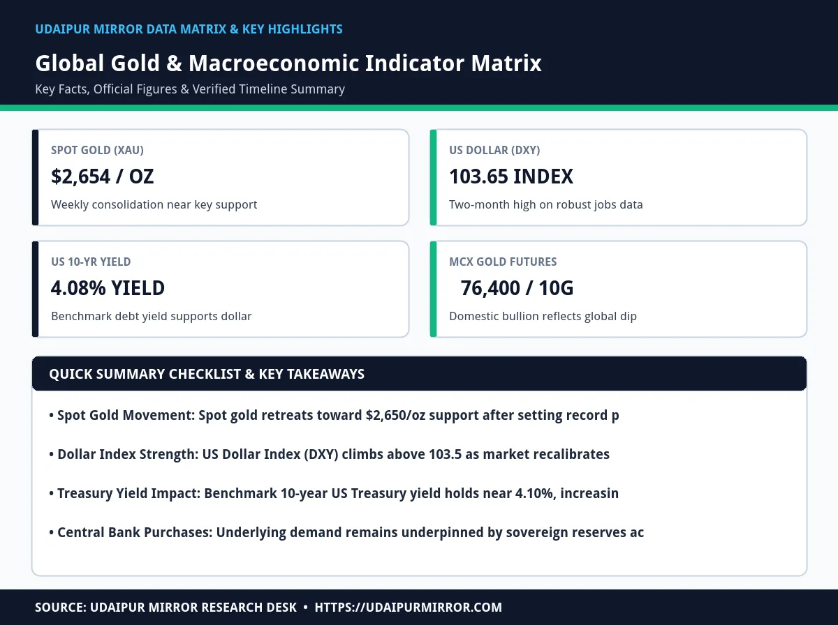 global gold prices drop fed signals matrix card