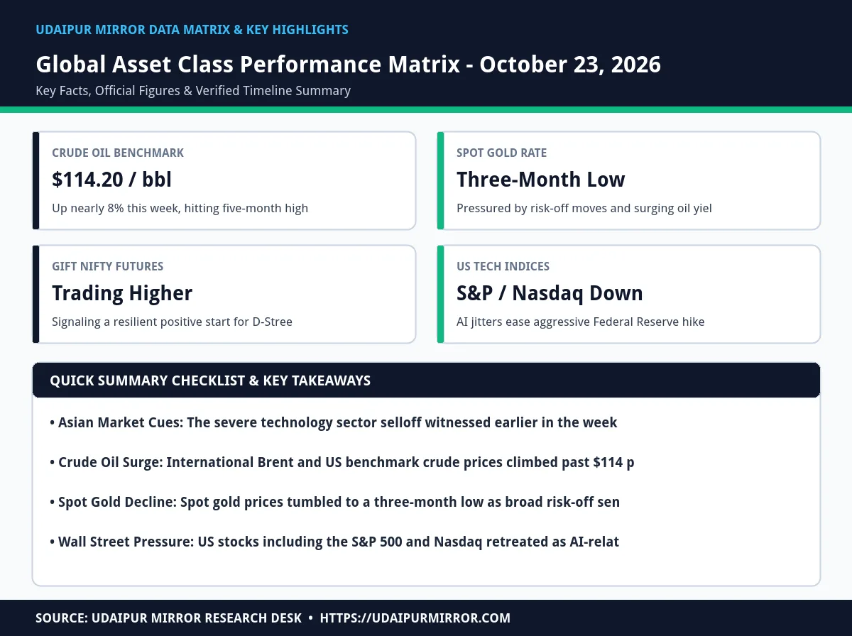 global markets tech selloff matrix card