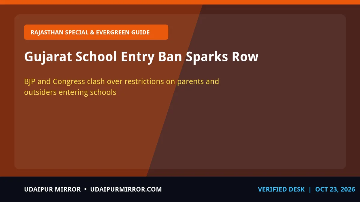 gujarat school entry ban gujarat school entry ban sparks row