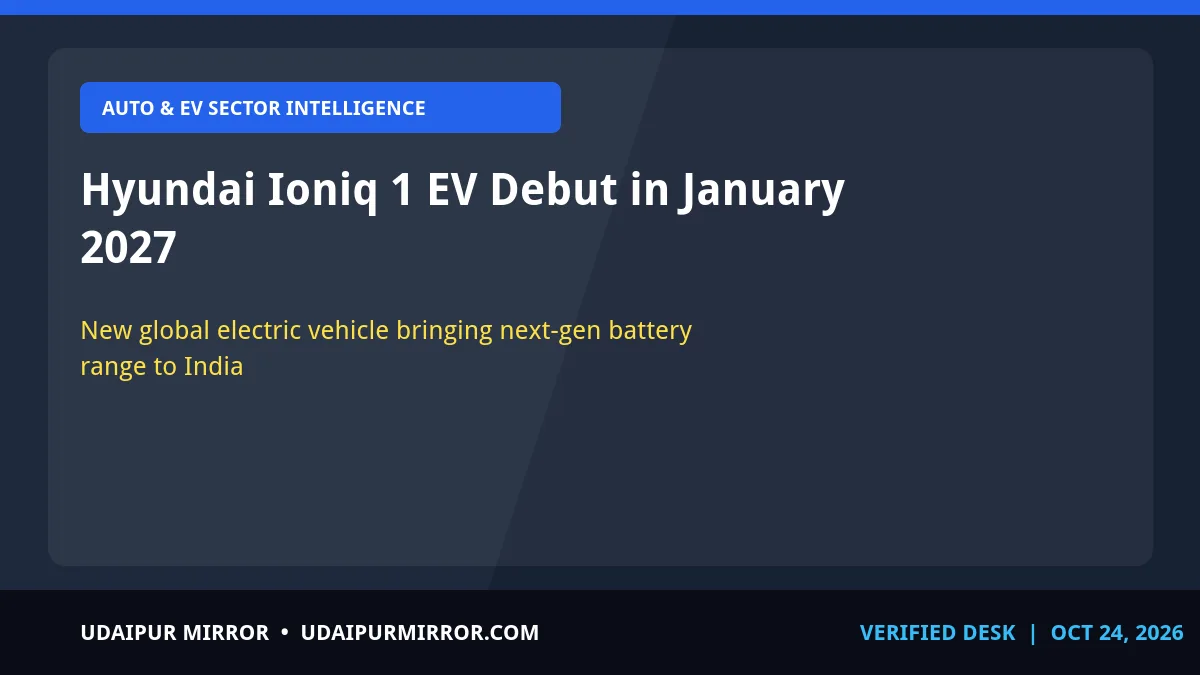 hyundai ioniq 1 ev debut hyundai ioniq 1 ev debut in january 2027