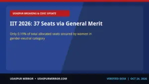 gender neutral merit quota iit admissions iit 2026: 37 seats via general merit