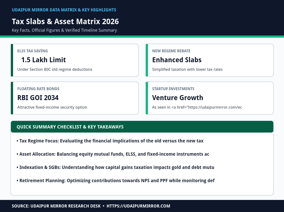 income tax slabs investment planning matrix card