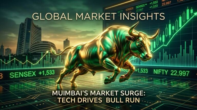 Indian Stock Market Today - Sensex Surges 1533 Pts and Nifty Hits 22997
