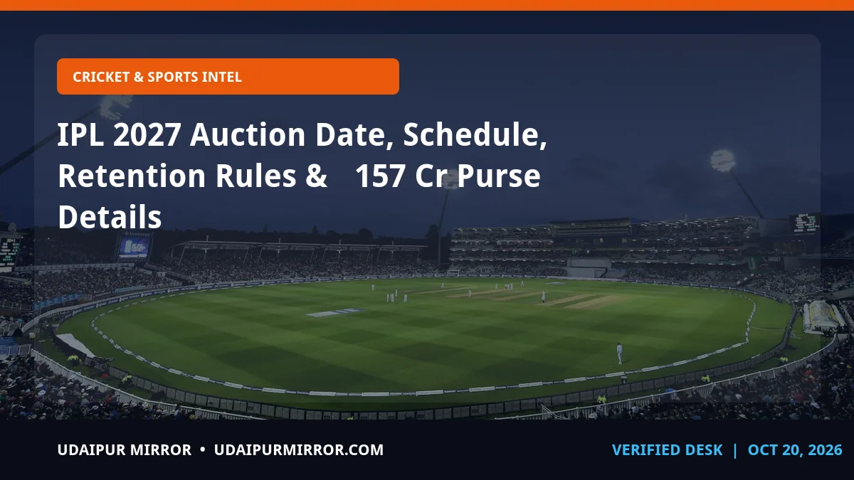 ipl 2027 auction ipl 2027 auction & schedule
