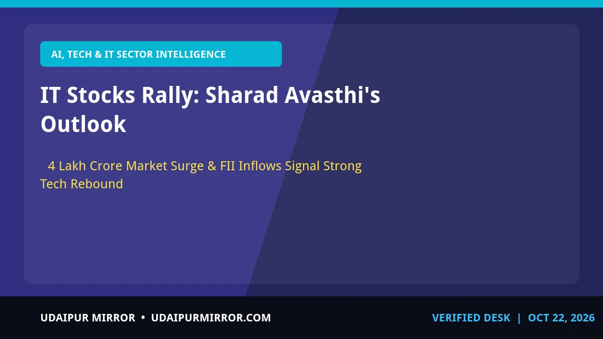 it stocks set for more gains it stocks rally: sharad avasthi's outlook