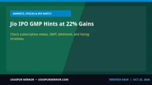 jio ipo gmp jio ipo gmp hints at 22% gains