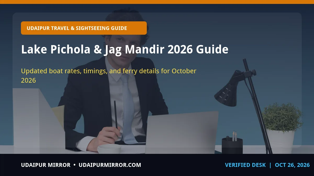 lake pichola boating ticket rates and timings lake pichola & jag mandir 2026 guide