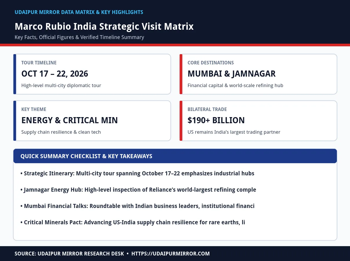 marco rubio india visit energy corridors matrix card