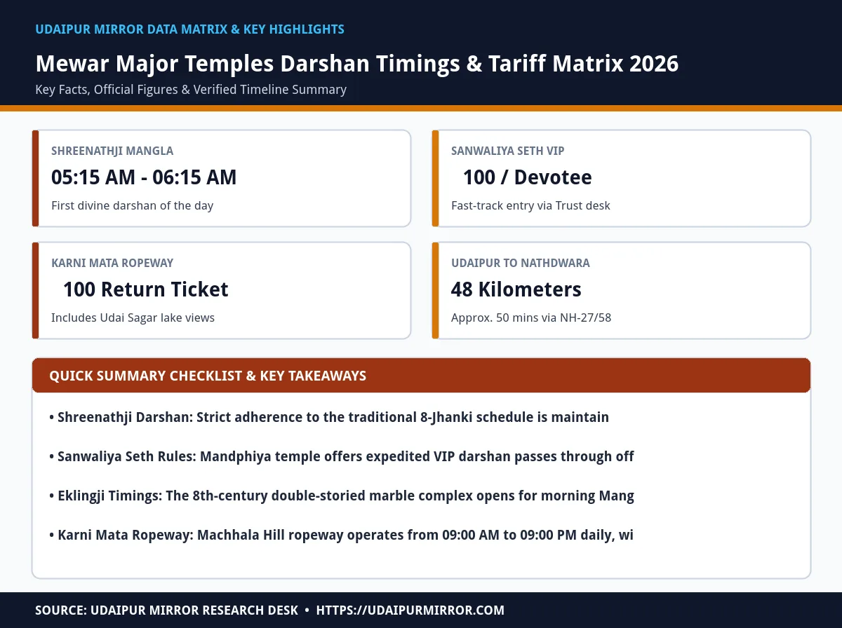 mewar pilgrim heritage guide matrix card