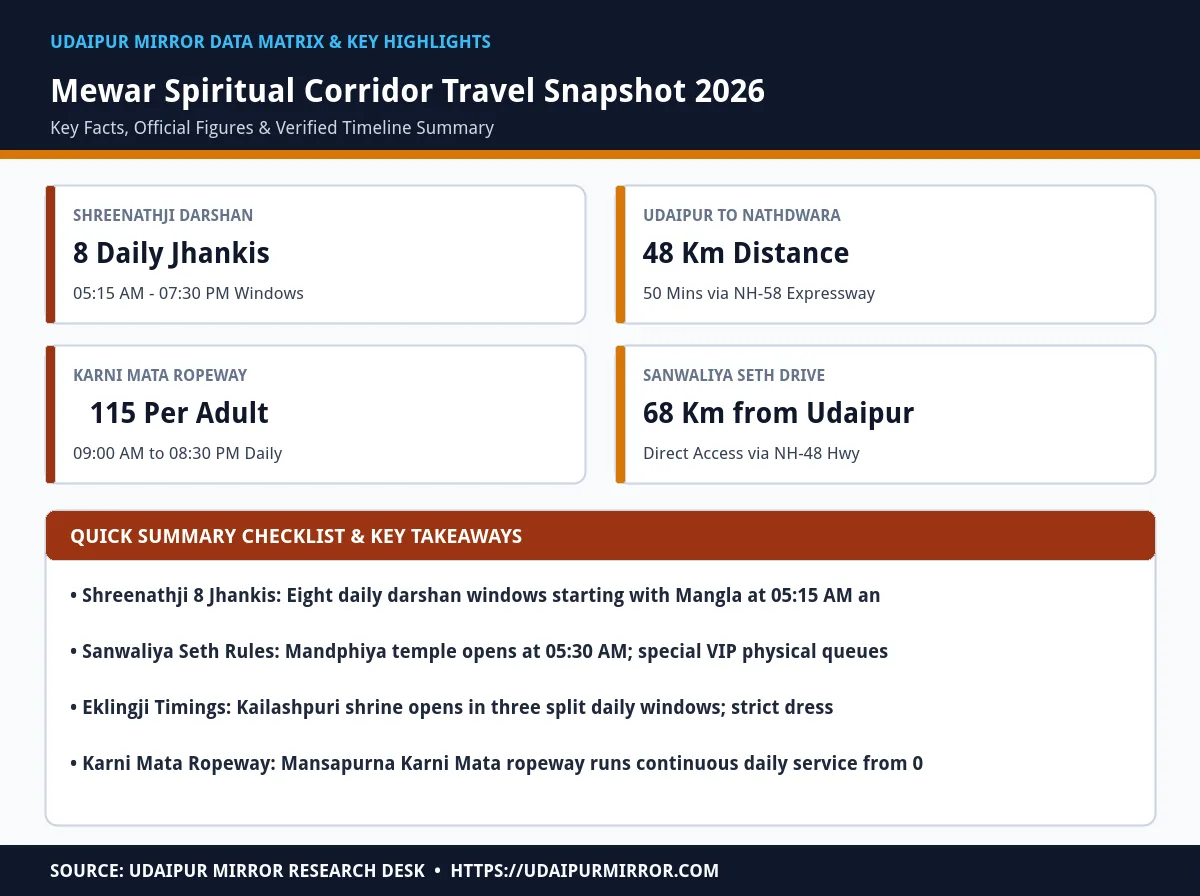 mewar temple darshan guide 2026 matrix card