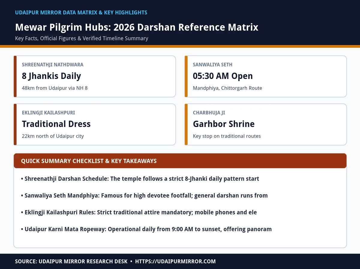 mewar temple pilgrim guide matrix card