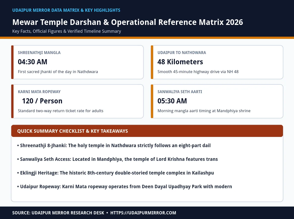 shreenathji darshan timings matrix card