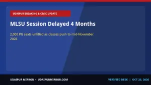 mlsu new session delayed udaipur mlsu session delayed 4 months