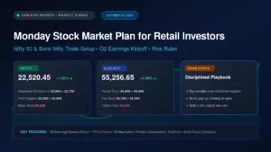Monday stock market plan for retail investors Nifty Bank Nifty trade setup banner