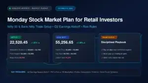 Monday stock market plan for retail investors Nifty Bank Nifty trade setup banner