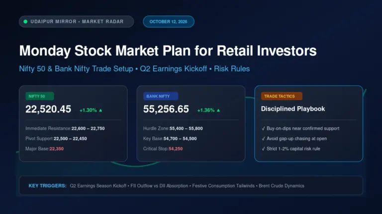 Monday stock market plan for retail investors Nifty Bank Nifty trade setup banner
