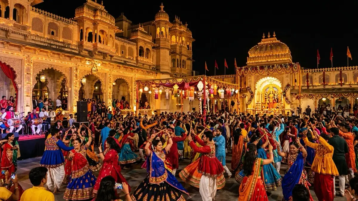 Navratri 9 Days Plan and Grand Dandiya Raas Festival Celebrations in Udaipur Banner