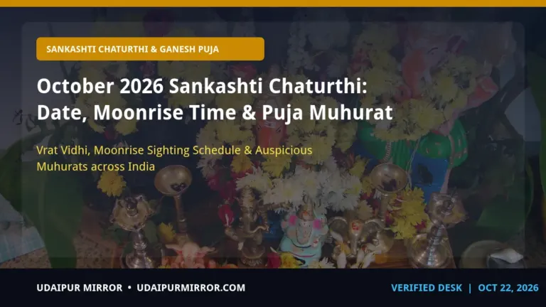 October 2026 Sankashti Chaturthi Lord Ganesha Puja Banner