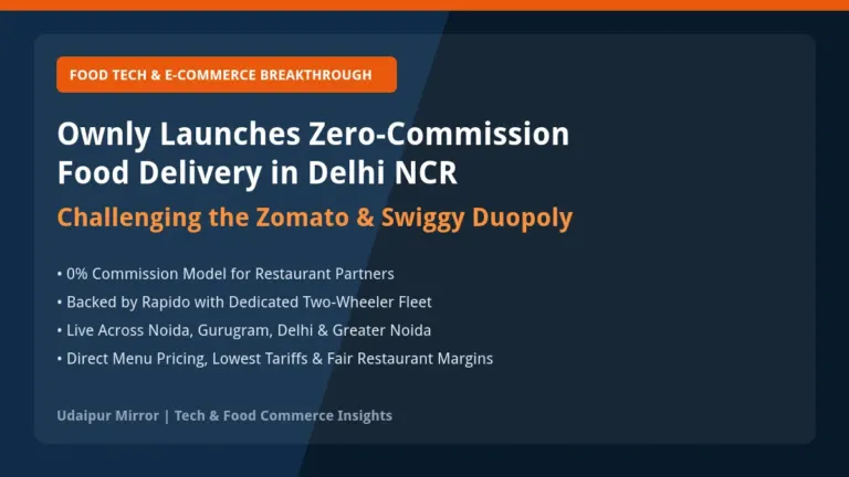 Ownly Zero Commission Food Delivery Delhi NCR Launch Banner