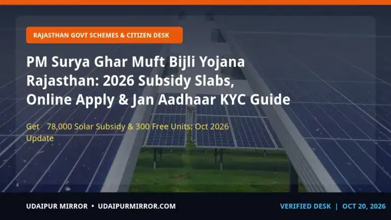 pm surya ghar muft bijli yojana rajasthan rajasthan solar & welfare guide 2026
