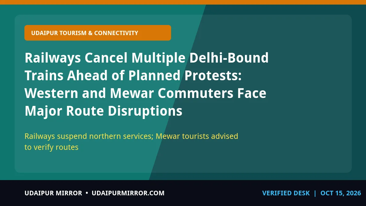 railways cancel delhi bound trains delhi-bound trains cancelled ahead of protests