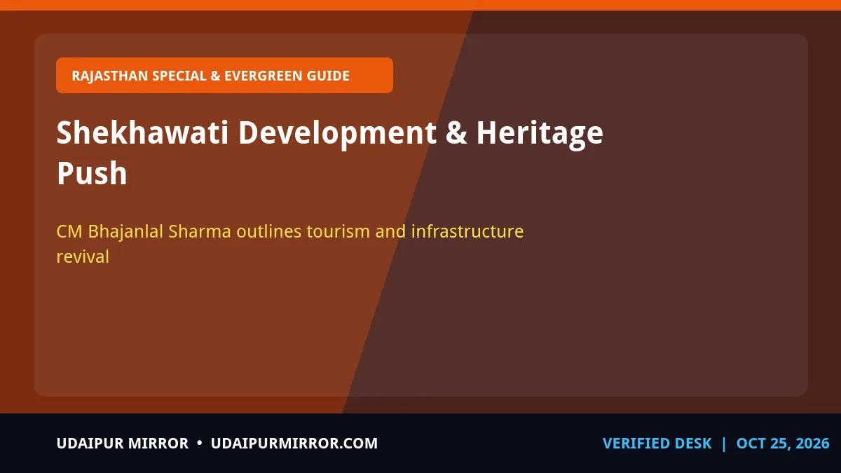 shekhawati development plans shekhawati development & heritage push
