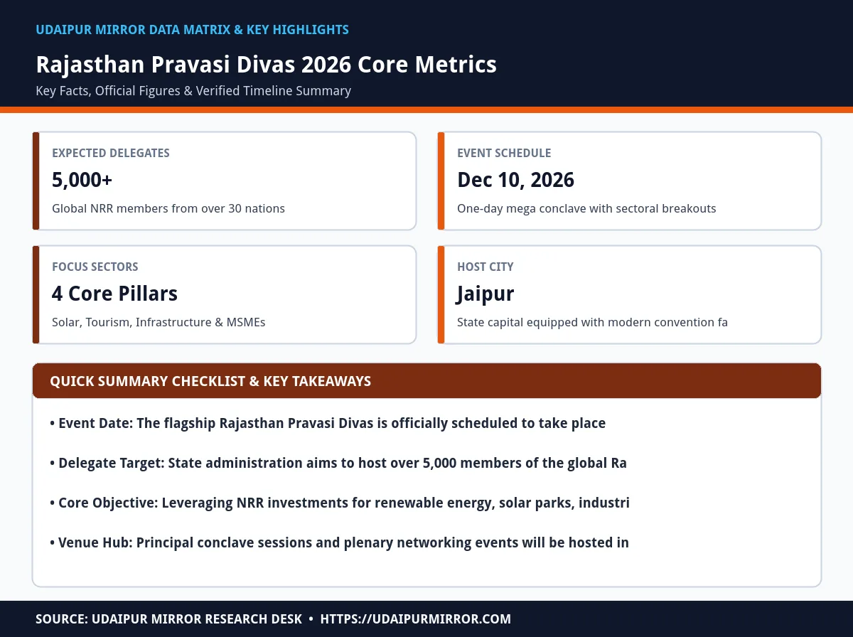 rajasthan pravasi divas 2026 matrix card