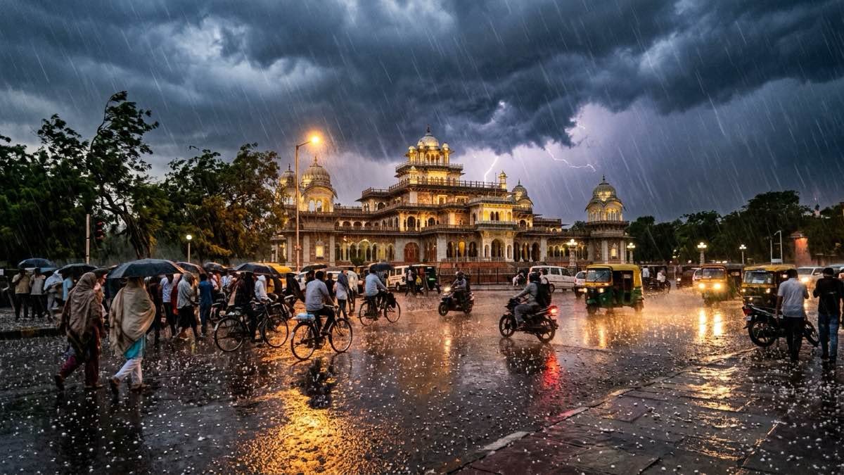 Rajasthan Weather Alert - Rain and Hailstorm in Jaipur and Ganganagar