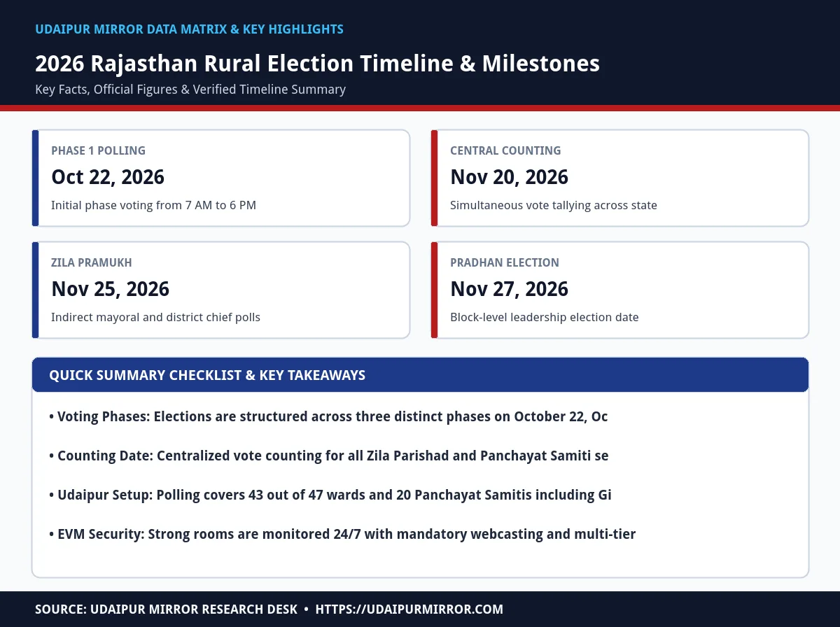 rajasthan zila parishad election result date 2026 matrix card