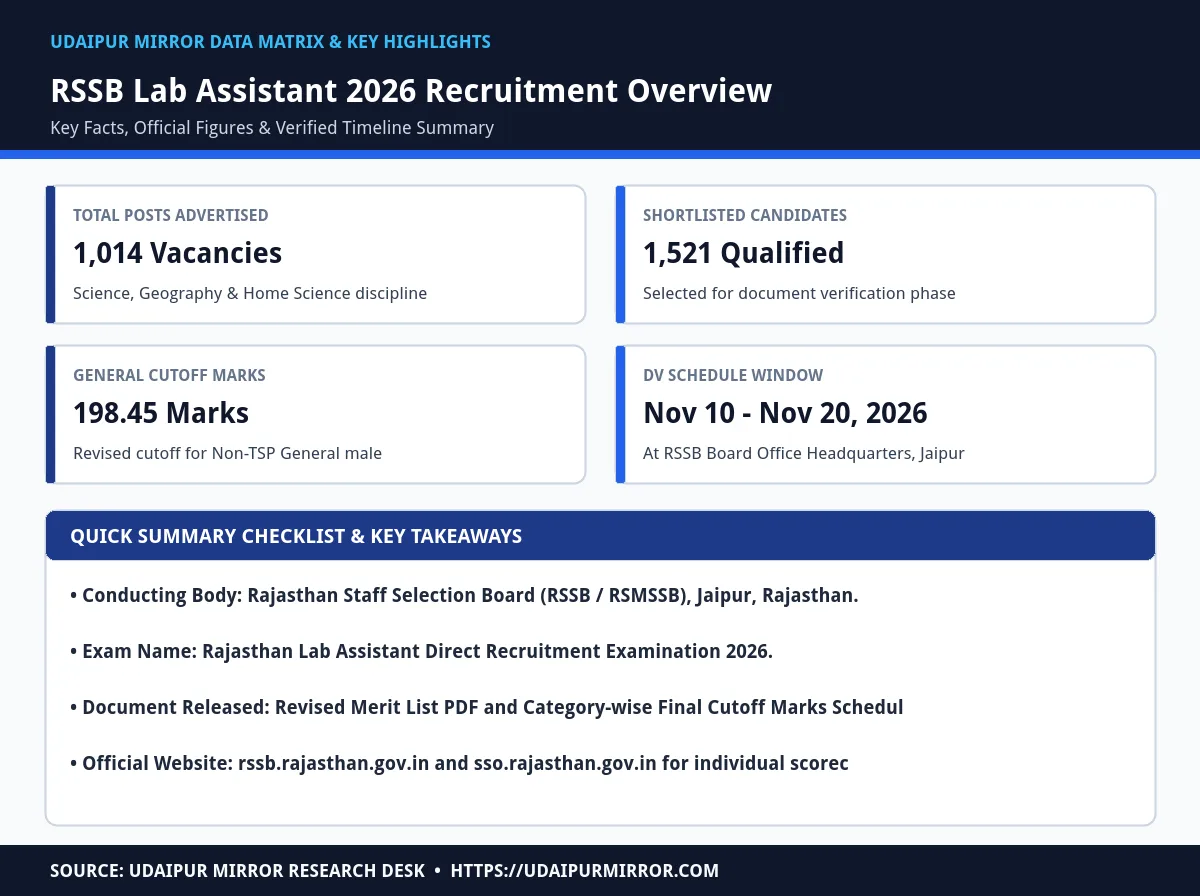 rssb lab assistant result 2026 matrix card