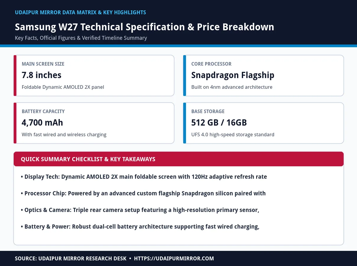 samsung w27 phone price specs matrix card