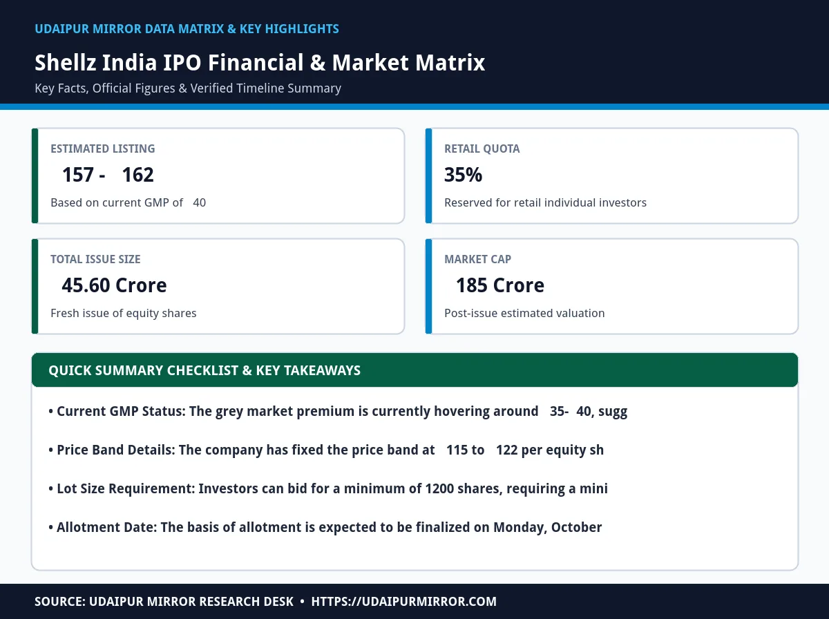 shellz india ipo gmp today matrix card